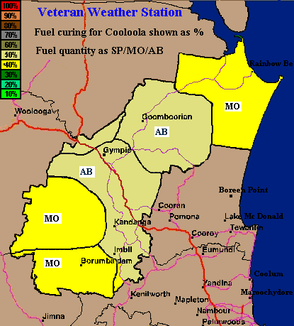 Vegetation Curing Map