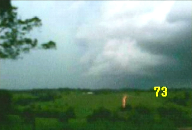 Still frame of ground flash